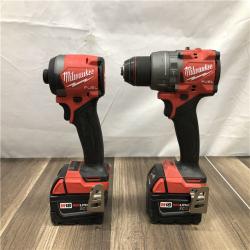 AS-IS Milwaukee FUEL 18V Lithium-Ion Brushless Cordless Hammer Drill and Impact Driver Combo Kit