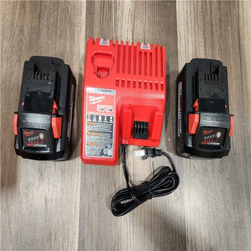 AS-IS Milwaukee M18 18-Volt Lithium-Ion High Output Starter Kit with Two 6.0 Ah Battery and Charger