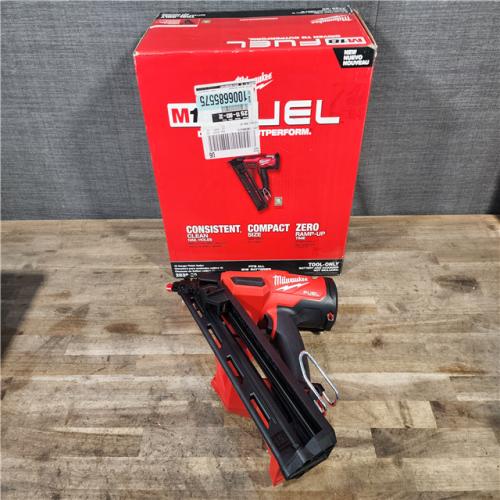 HOUSTON LOCATION - AS-IS (APPEARS LIKE NEW) Milwaukee 2839-20 M18 FUEL 15 Ga. 18 Volt Brushless Angled Finish Nailer (TOOL ONLY)