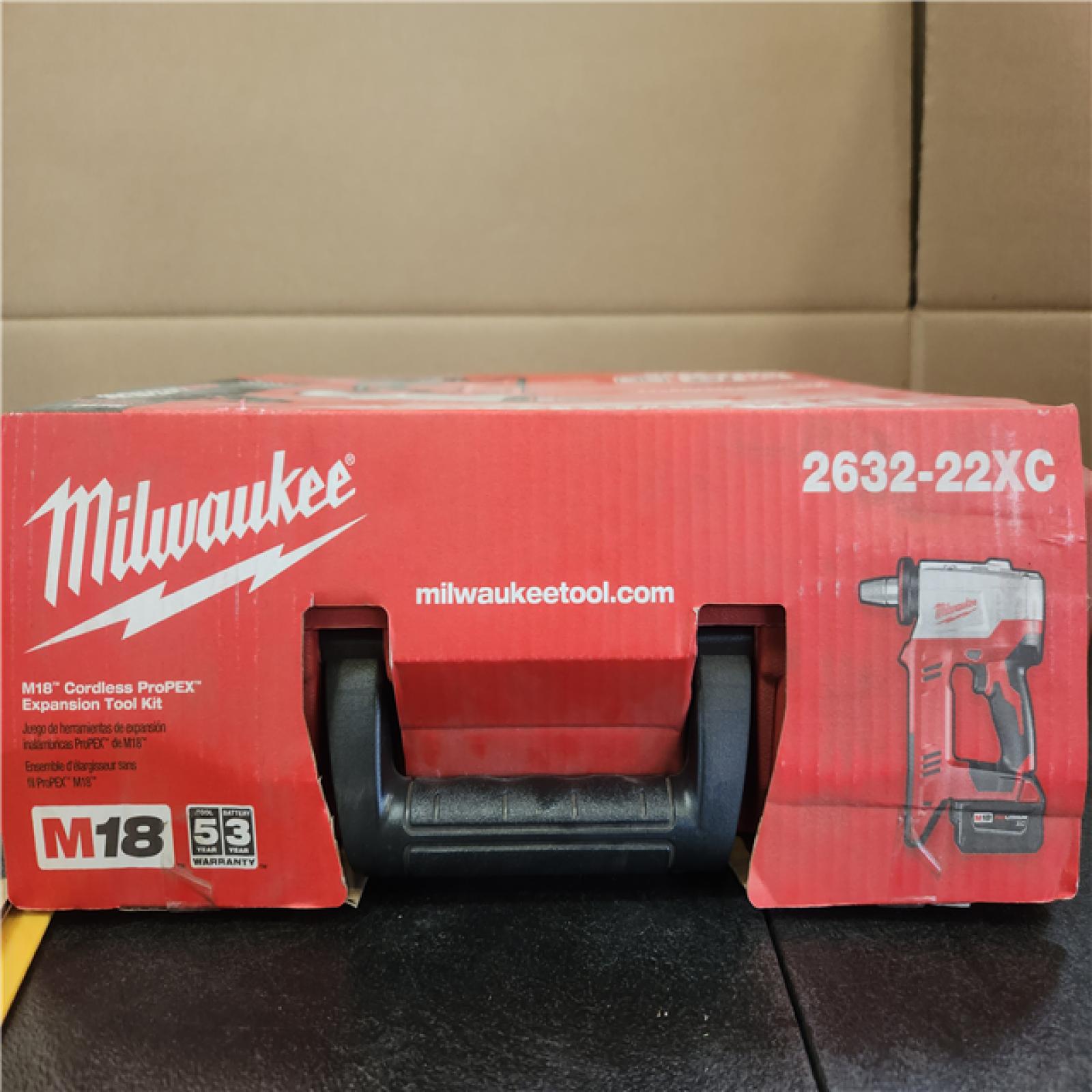 Phoenix NEW Milwaukee M18 18-Volt Lithium-Ion Cordless 3/8 in. to 1-1/2 in Expansion Tool Kit with 3 Heads  Two 3.0Ah Batteries (SEALED)