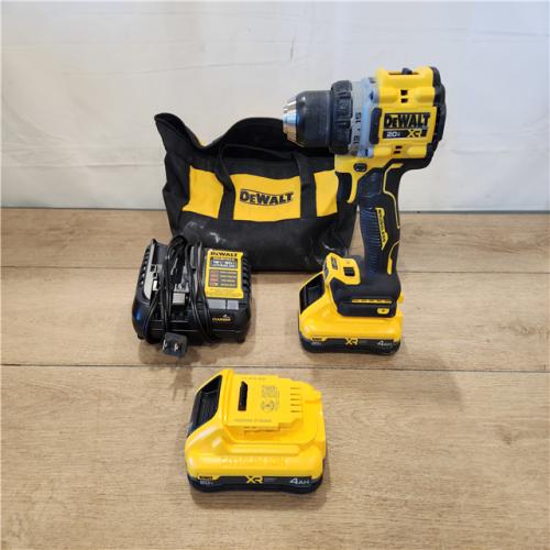 AS-IS- DEWALT 20V XR Lithium-Ion Cordless Brushless 1/2 in. Drill/Driver Kit