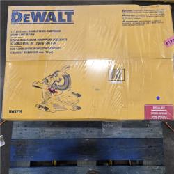 NEW  DEWALT 15 Amp Corded 12 in. Double Bevel Sliding Compound Miter Saw, Blade Wrench and Material Clamp