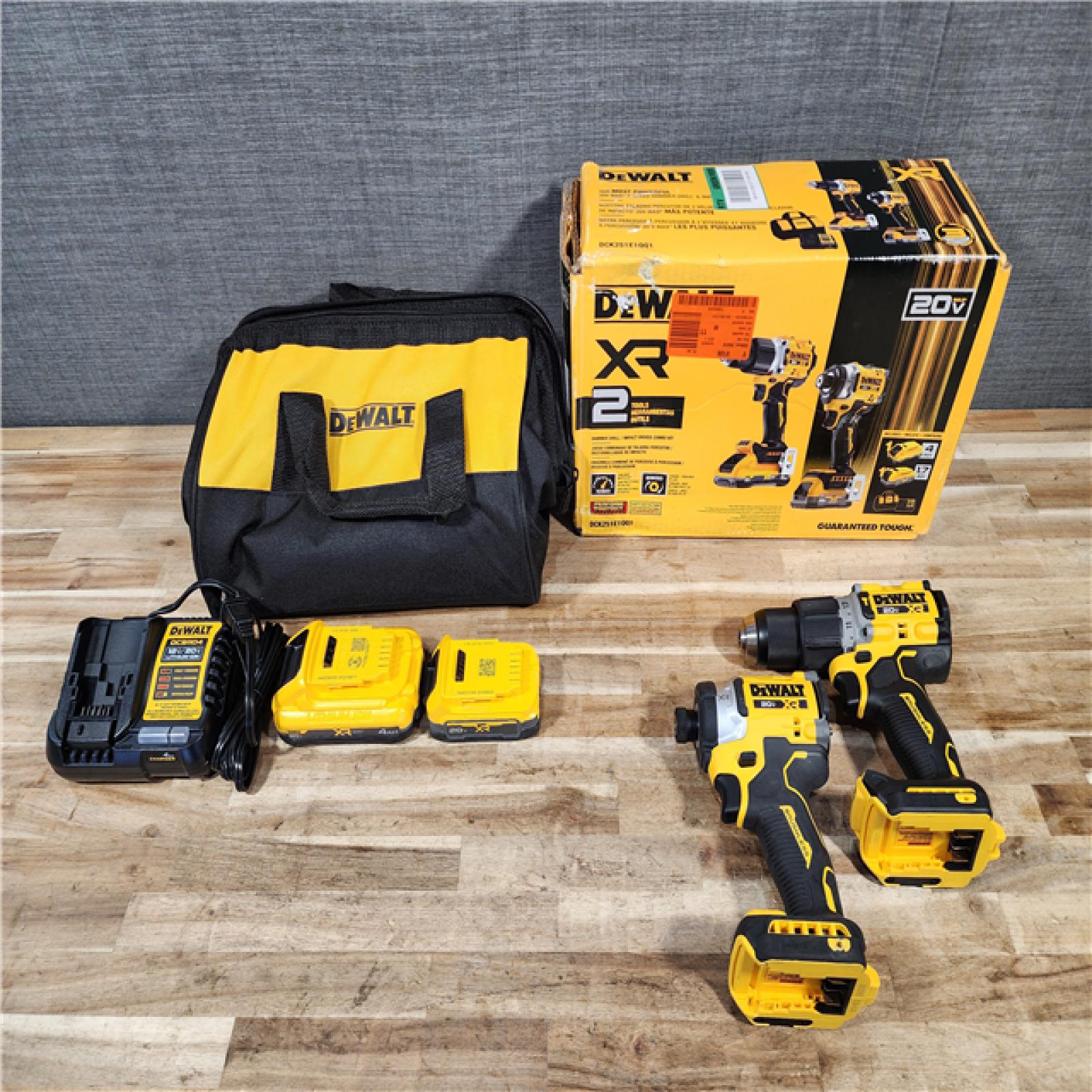 HOUSTON LOCATION - AS-IS DEWALT 20V XR Lithium-Ion Cordless 2-Tool Combo Kit