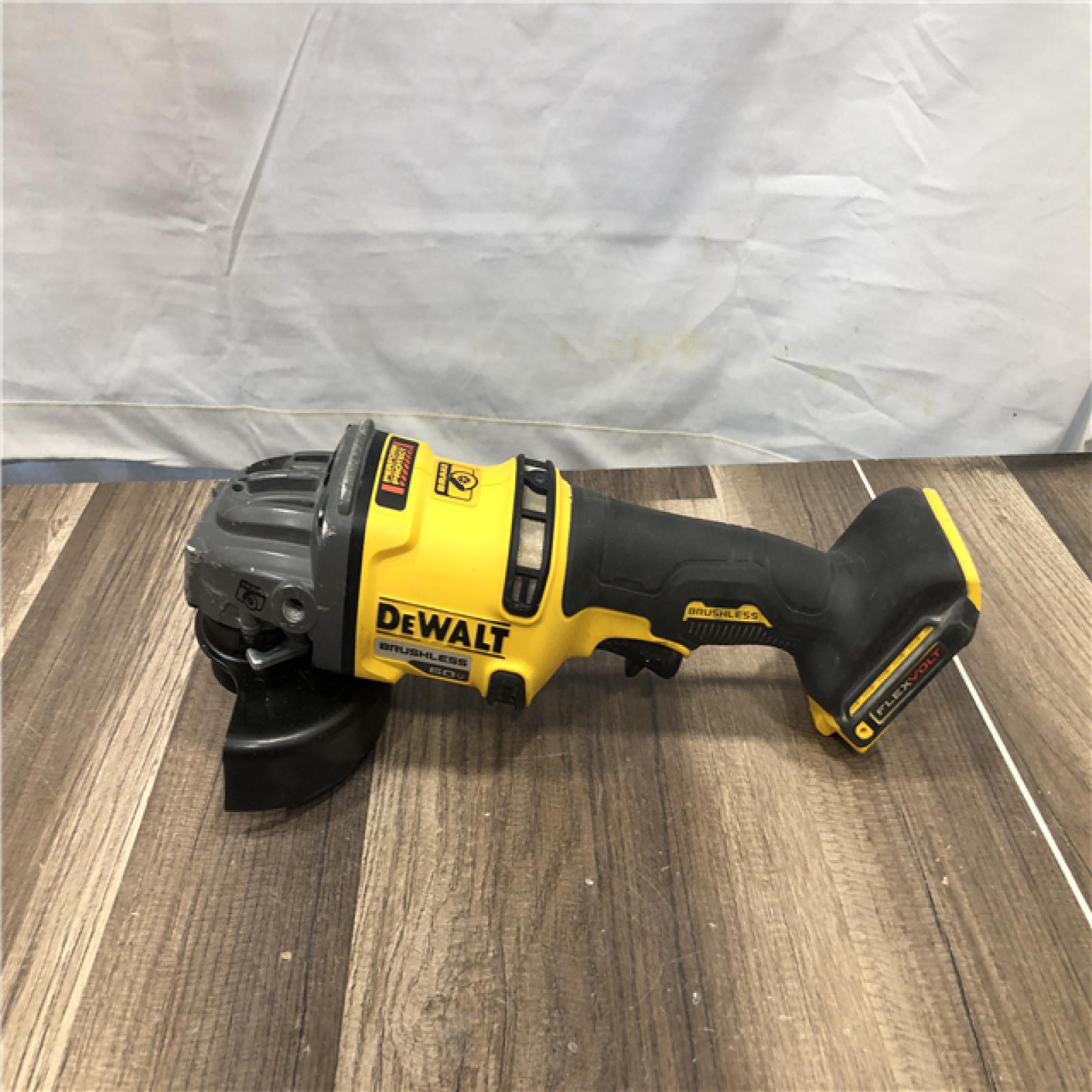 AS-IS DEWALT FLEXVOLT 60V MAX Cordless Brushless 4.5 in. to 6 in. Small Angle Grinder with Kickback Brake (Tool Only)