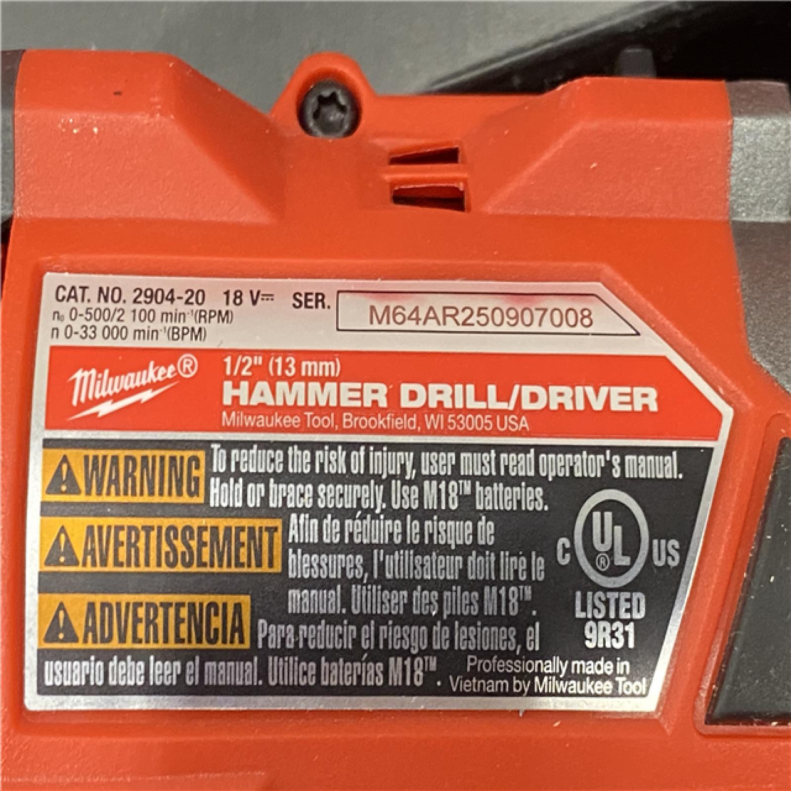 AS-IS Milwaukee FUEL 18V Lithium-Ion Brushless Cordless Hammer Drill and Impact Driver Combo Kit