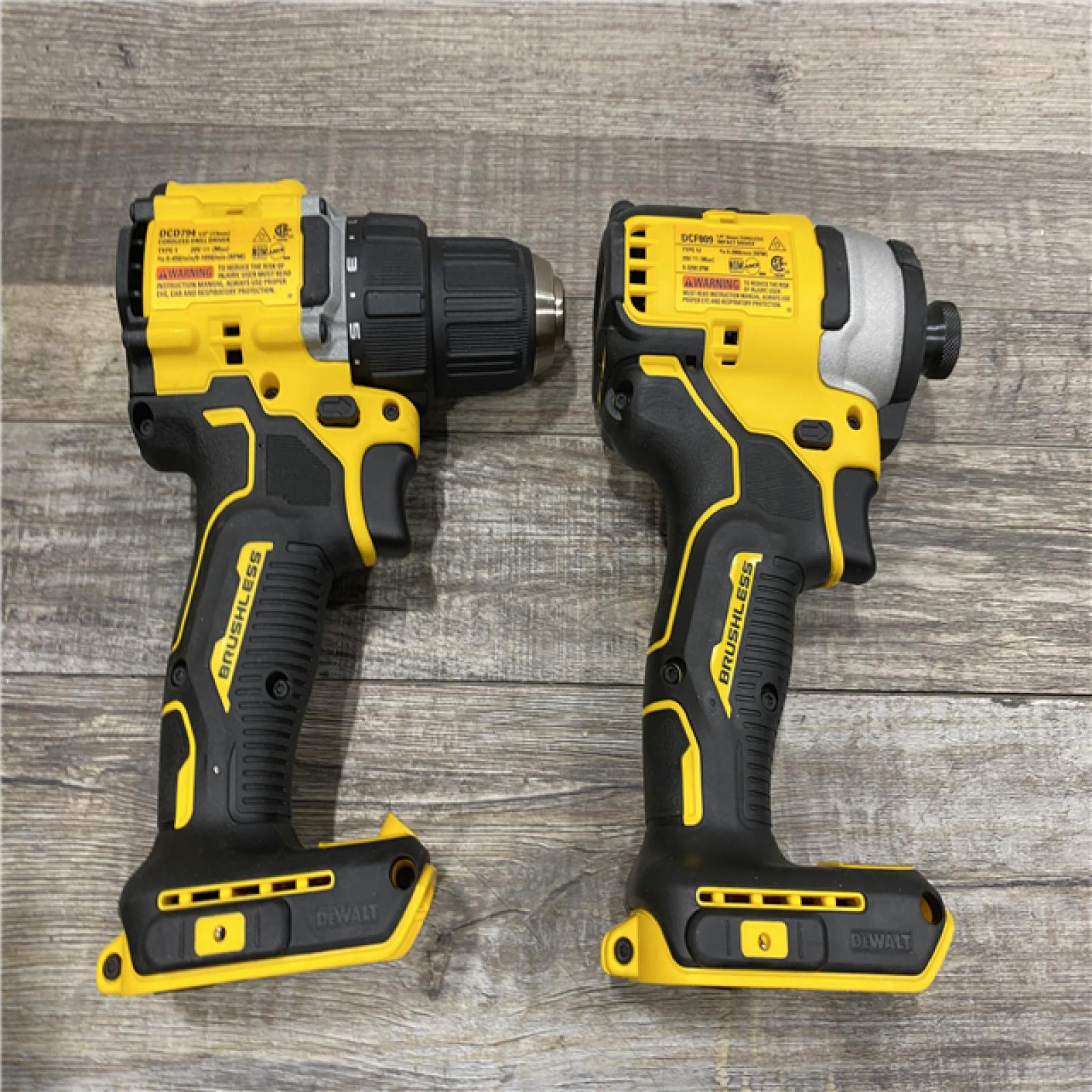 AS-IS DEWALT ATOMIC 20-Volt MAX Lithium-Ion Cordless Combo (2-Tool) Kit