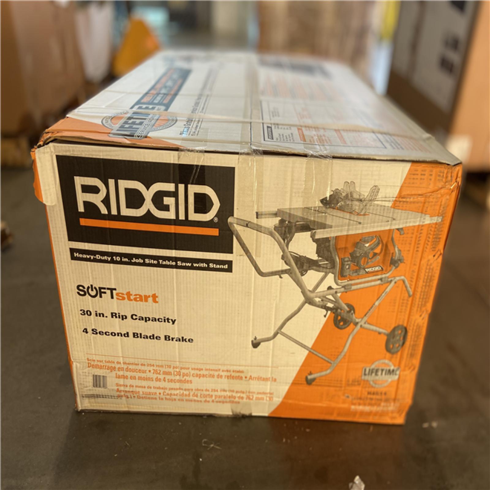 DALLAS LOCATION - RIDGID 15 Amp 10 in. Portable Corded Pro Jobsite Table Saw with Stand