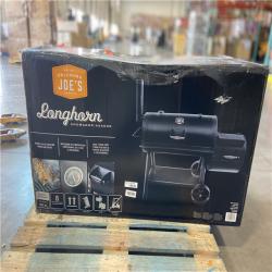 DALLAS LOCATION -OKLAHOMA JOE'S Longhorn Offset Charcoal Smoker and Grill with 1060 sq. in. Cooking Area in Black