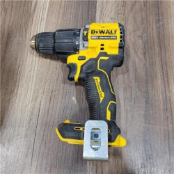 AS-IS DEWALT ATOMIC 20-Volt Lithium-Ion Cordless 1/2 in. Compact Hammer Drill with 3.0Ah Battery, Charger and Bag