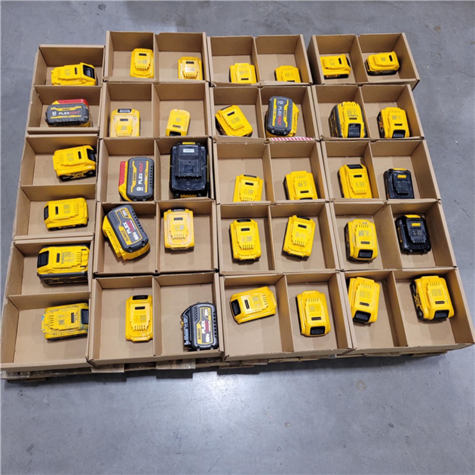 DALLAS LOCATION - AS-IS DEWALT BATTERY PALLET