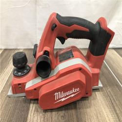 AS-IS Milwaukee M18 18V Lithium-Ion Cordless 3-1/4 in. Planer (Tool-Only)