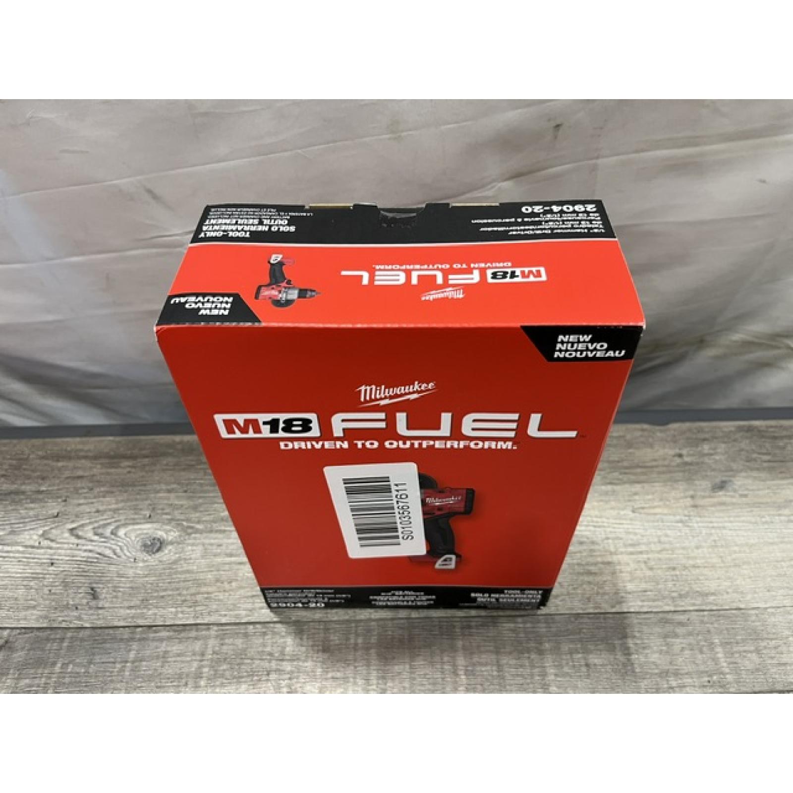 NEW - Milwaukee FUEL 18V Lithium-Ion Brushless Cordless 1/2 in. Hammer Drill/Driver (Tool-Only)