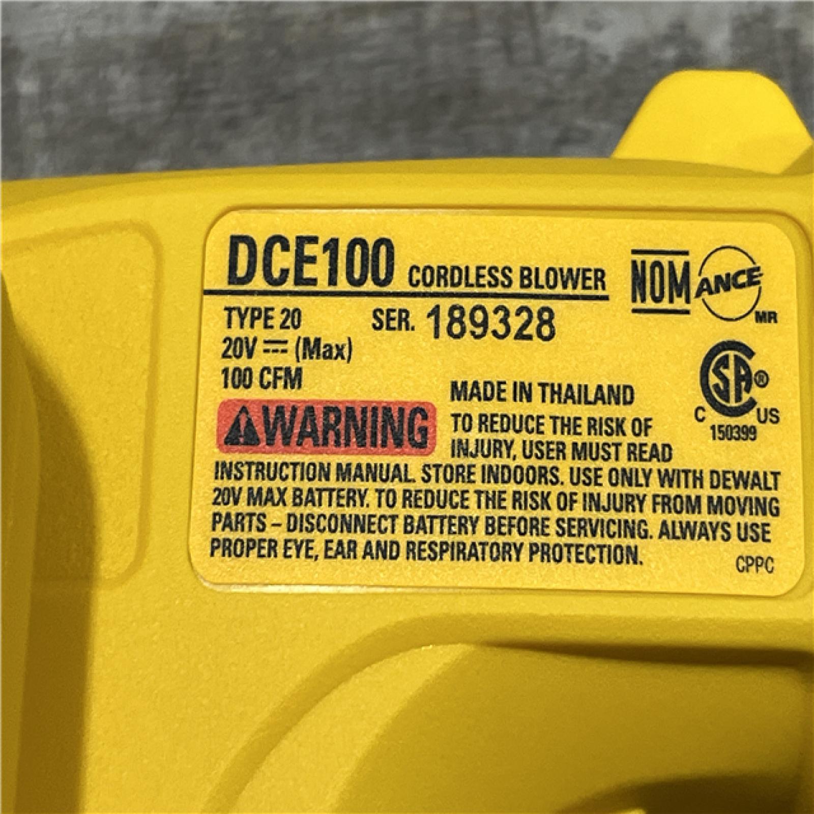 AS-IS DEWALT Cordless Compact Jobsite Blower(Tool Only)