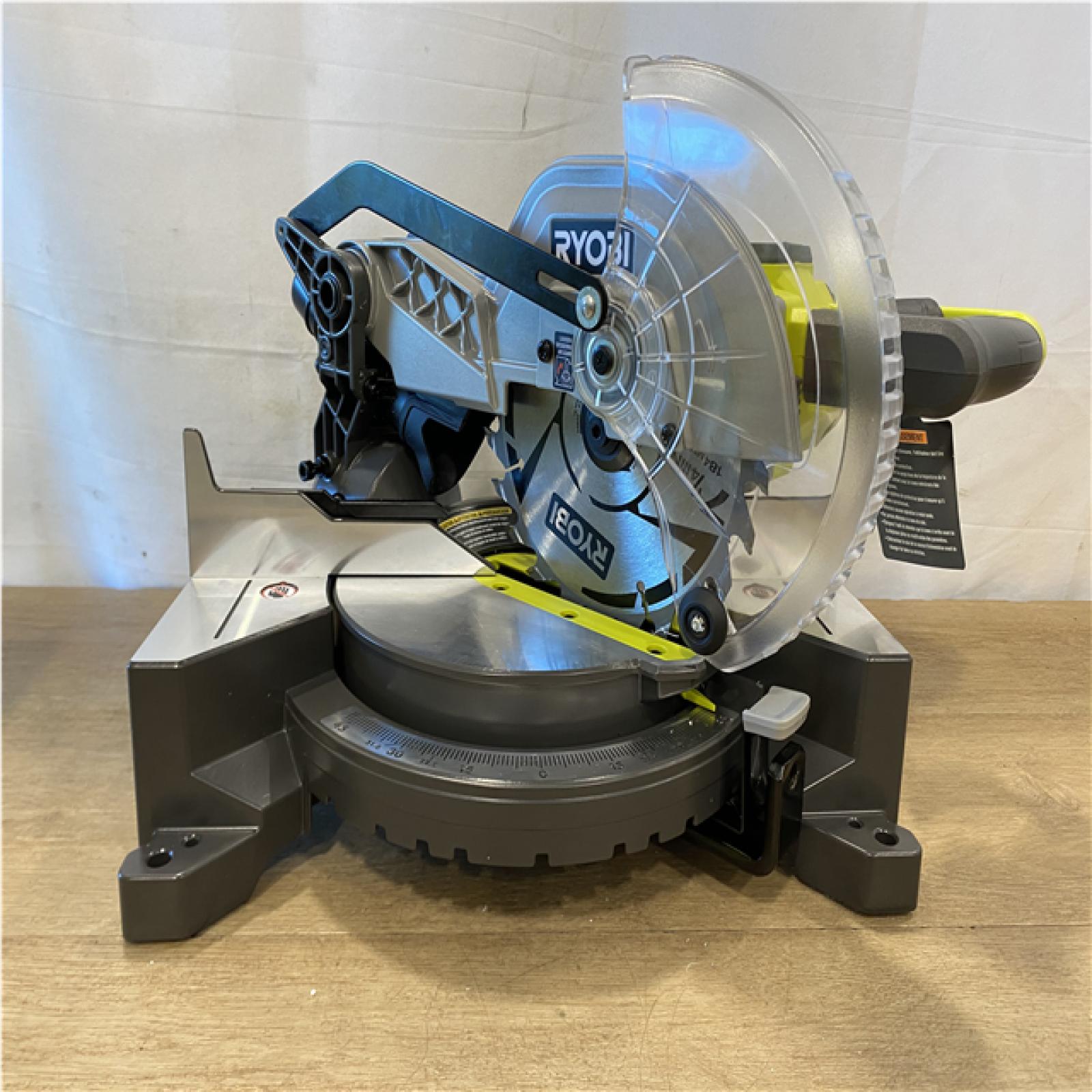 AS-IS  RYOBI 18-Volt ONE+ Cordless 7-1/4 in. Compound Miter Saw (Tool Only)