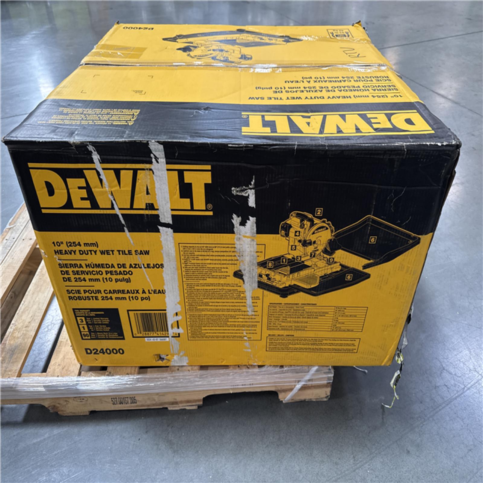 California AS-IS DeWalt 10 Heavy Duty Wet Tile Saw