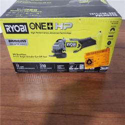 CALIFORNIA AS-IS RYOBI ONE+HP 18V BRUSHLESS 4-1/2 ANGLE GRINDER/CUT-OFF (TOOL ONLY)