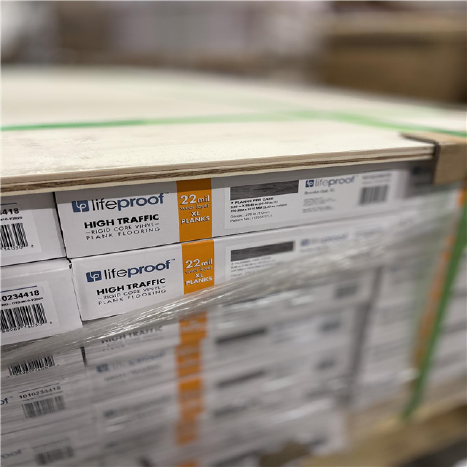 DALLAS LOCATION -Lifeproof Brooks Oak 22 MIL x 8.7 in. W x 59 in. L Click Lock Waterproof Luxury Vinyl Plank Flooring PALLET-(28 UNITS)