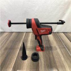 AS-IS M18 18V Lithium-Ion Cordless 20 Oz. Caulk and Adhesive Gun Kit Aluminum Sausage W/(1) 1.5Ah Battery  Charger