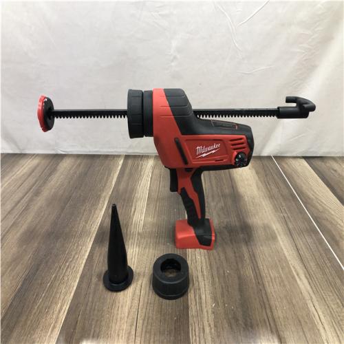 AS-IS M18 18V Lithium-Ion Cordless 20 Oz. Caulk and Adhesive Gun Kit Aluminum Sausage W/(1) 1.5Ah Battery  Charger