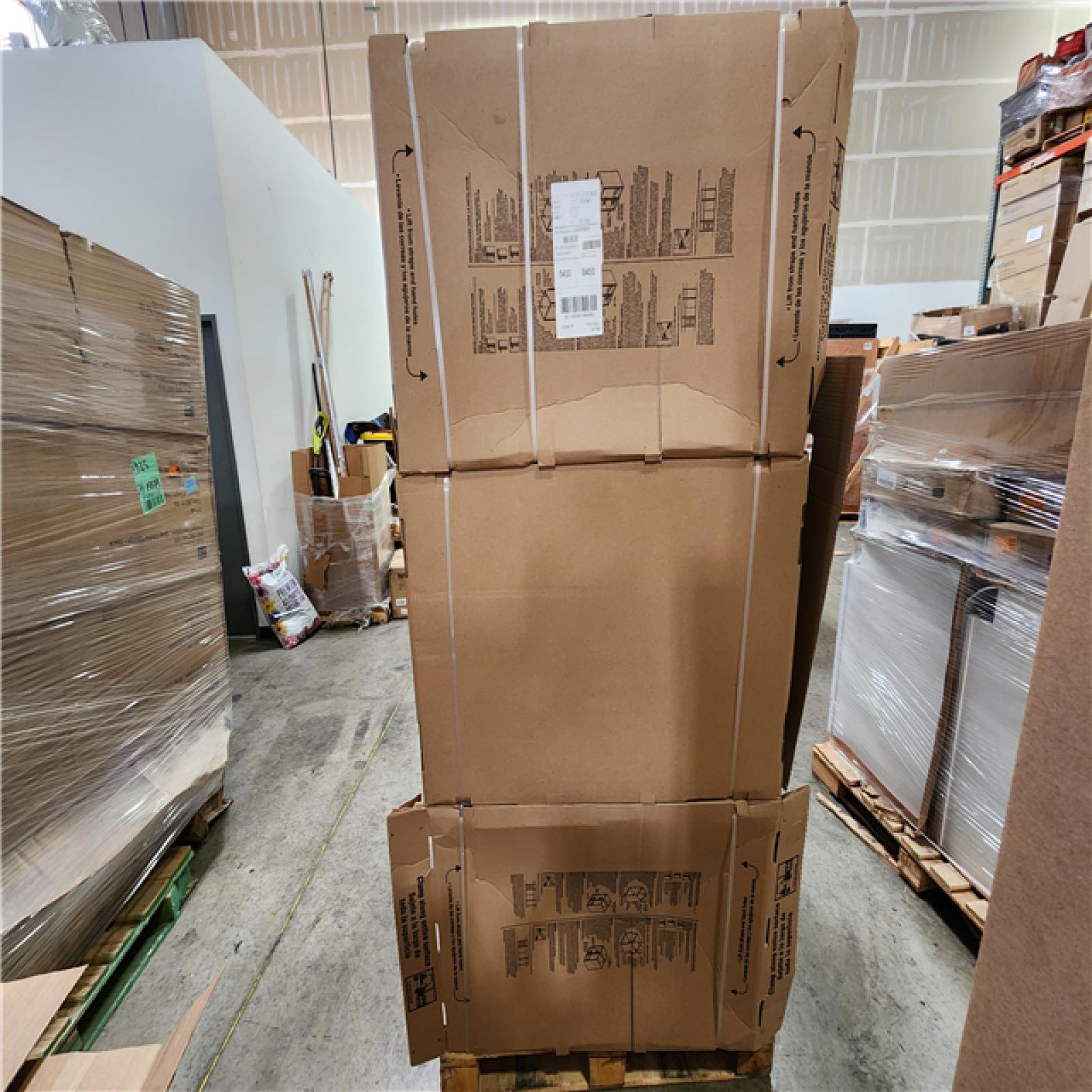 Phoenix Location Hampton Bay Shaker Assembled Kitchen Cabinets in Brindle Pallet (6 Cabinets)