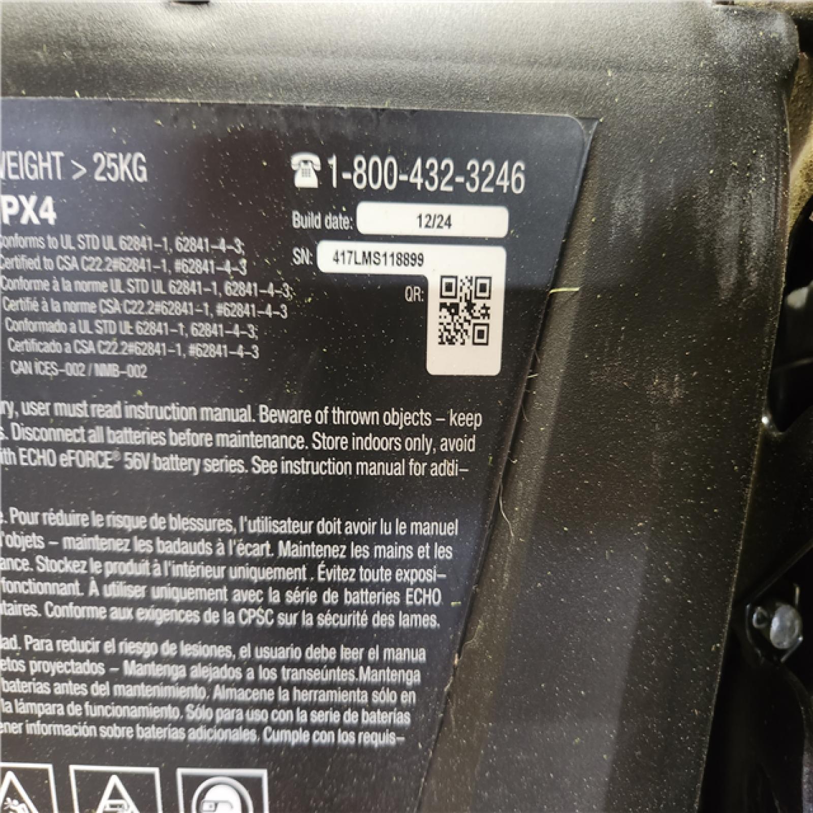 Phoenix AS-IS ECHO 56V 21 in. Cordless Battery 3-in-1 Walk Behind Self-Propelled Lawn Mower w/ (2) 5Ah Batteries (NO Charger)