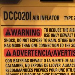 AS-IS DEWALT 20V MAX Cordless Electric Portable Inflator (Tool Only)