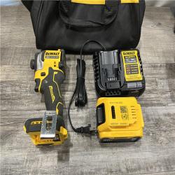 AS-IS DEWALT ATOMIC 20V MAX Lithium-Ion Cordless 1/4 in. Brushless Impact Driver Kit