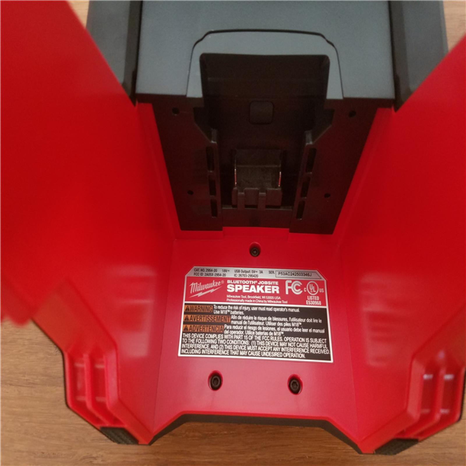 CALIFORNIA NEW MILWAUKEE M18 BLUETOOTH JOBSITE SPEAKER TOOL ONLY