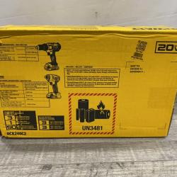 NEW - DEWALT 20V MAX Cordless Drill/Impact 2 Tool Combo Kit