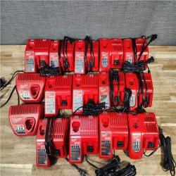 HOUSTON LOCATION - AS-IS MILWAUKEE BATTERY CHARGER PACK QTY - 15
