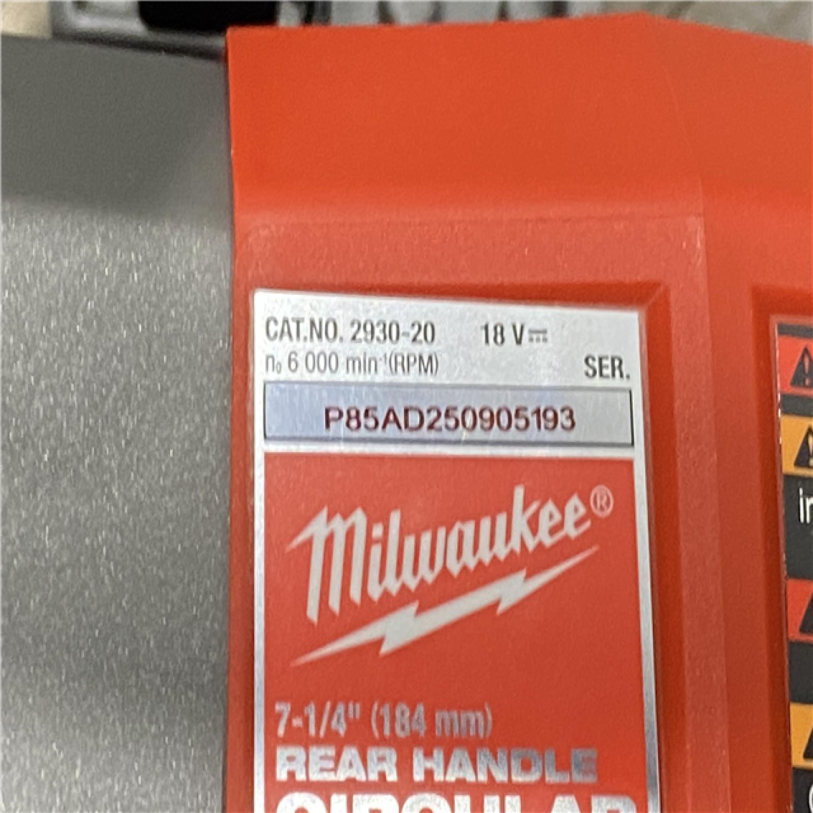 AS-IS Milwaukee FUEL 18V Lithium-Ion Cordless 7-1/4 in. Rear Handle Circular Saw (Tool-Only)