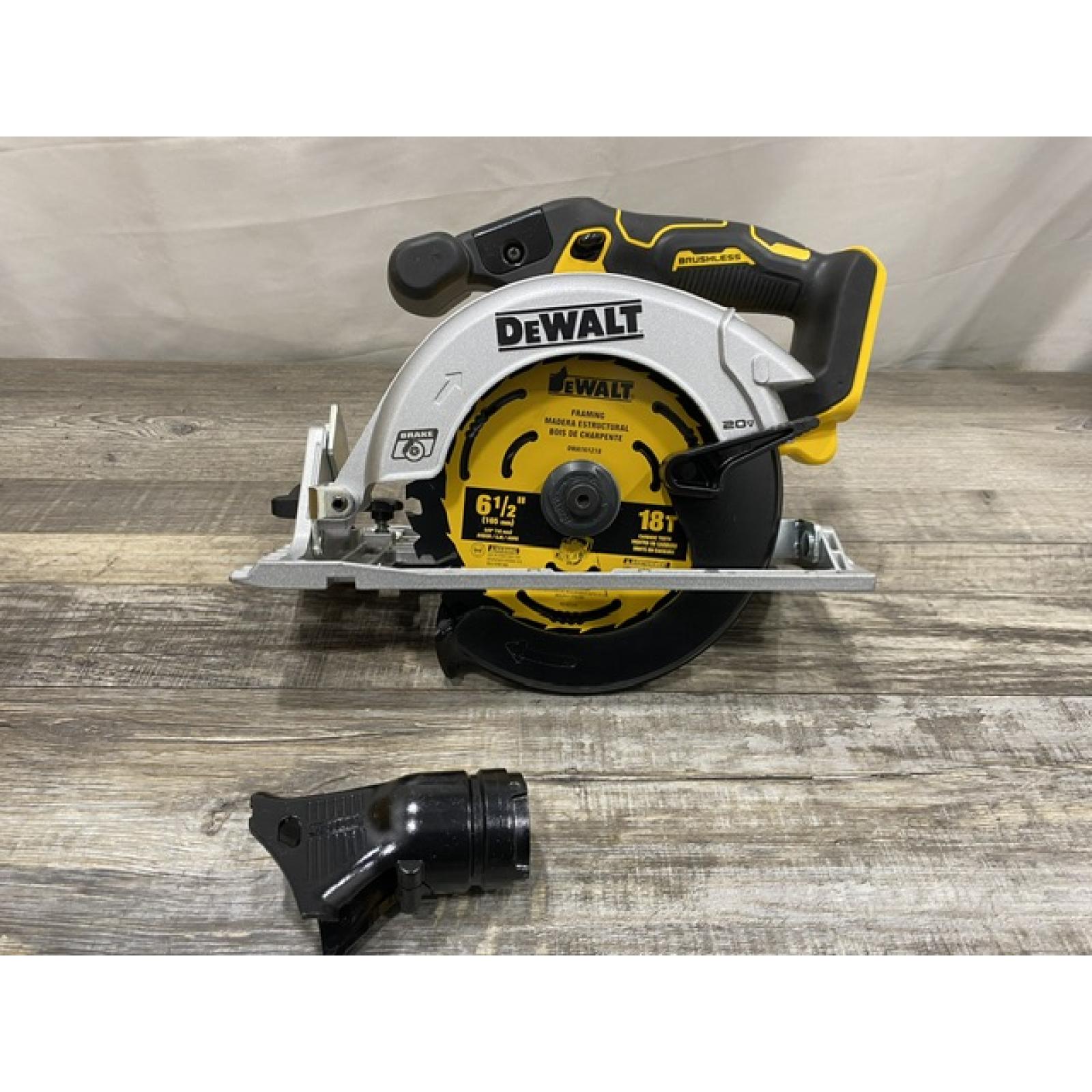 AS-IS DEWALT 20V MAX Cordless Brushless 6-1/2 in. Sidewinder Style Circular Saw (Tool Only)