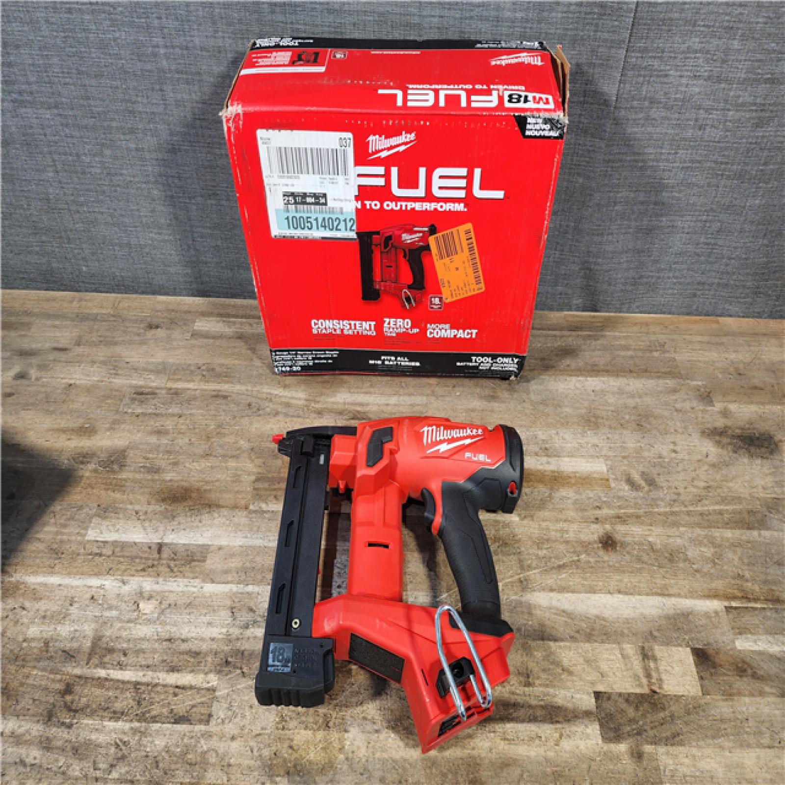 HOUSTON LOCATION - AS-IS Milwaukee FUEL 18-Volt Lithium-Ion Brushless Cordless 18-Gauge 1/4 in. Narrow Crown Stapler (Tool-Only)