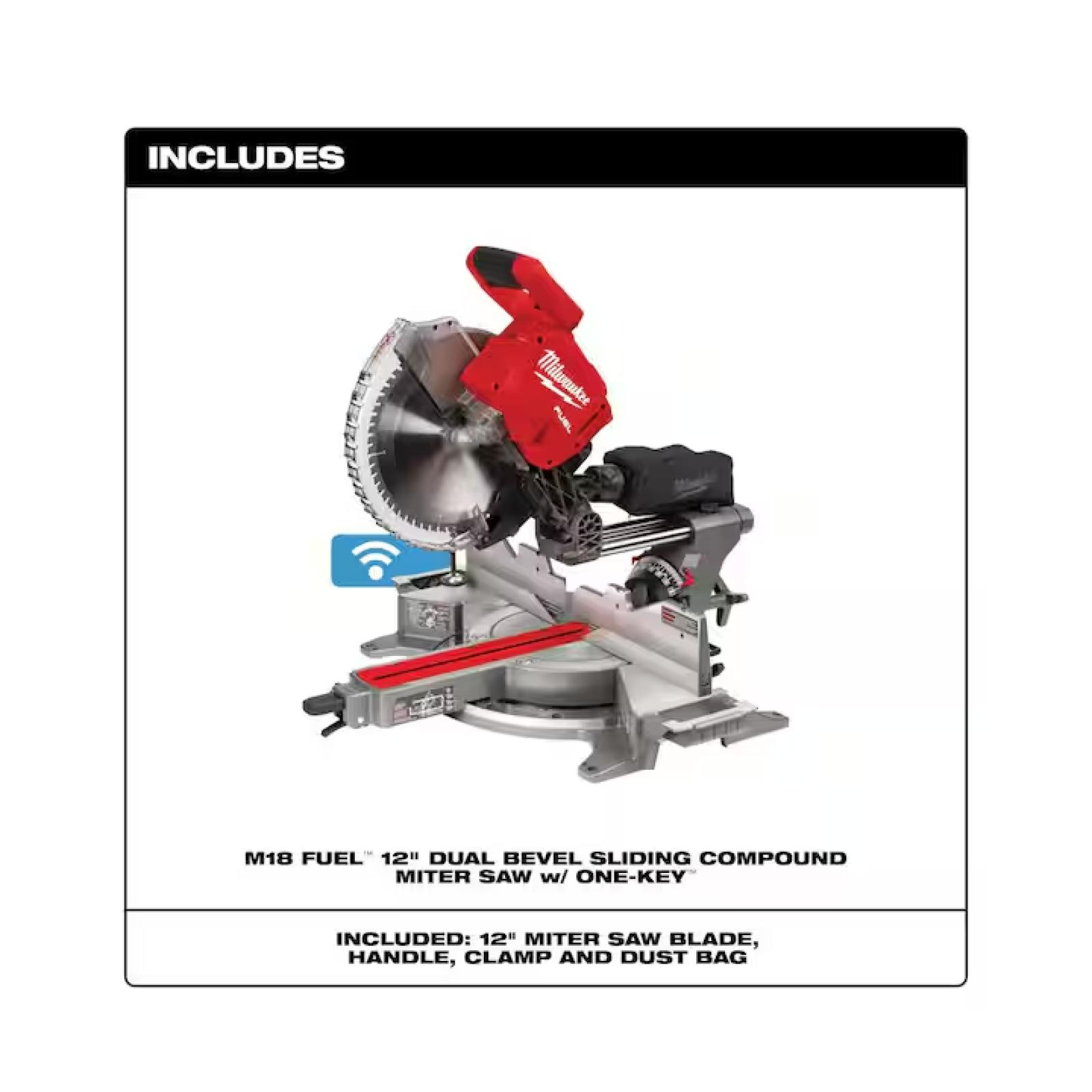 NEW! - Milwaukee M18 FUEL 18V Lithium-Ion Brushless Cordless 12 in. Dual Bevel Sliding Compound Miter Saw (Tool-Only)