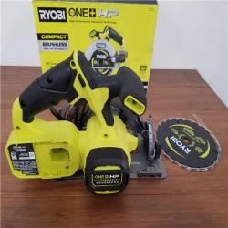 CALIFORNIA AS-IS RYOBI ONE+18V COMPACT BRUSHLESS 6-1/2CIRCULAR SAW (TOOL ONLY)
