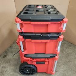 Phoenix NEW Milwaukee PACKOUT 22 in. Rolling Tool Box  22 in. Large Tool Box and 22 in. Medium Tool Box ProSystem Low Profile Handle