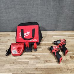 HOUSTON LOCATION - AS-IS (APPEARS LIKE NEW) Milwaukee FUEL 12-Volt Lithium-Ion Brushless Cordless Hammer Drill and Impact Driver Combo Kit