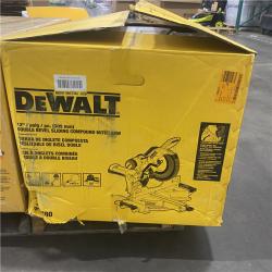 As-Is- DEWALT 15 Amp Corded 12 in. Double Bevel Sliding Compound Miter Saw