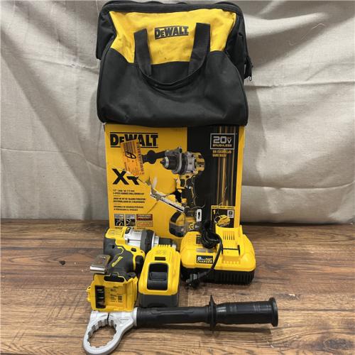 AS-IS DEWALT 20V XR Lithium-Ion Cordless Hammer Drill Kit with 8.0 Ah Battery, Charger and Kit Bag