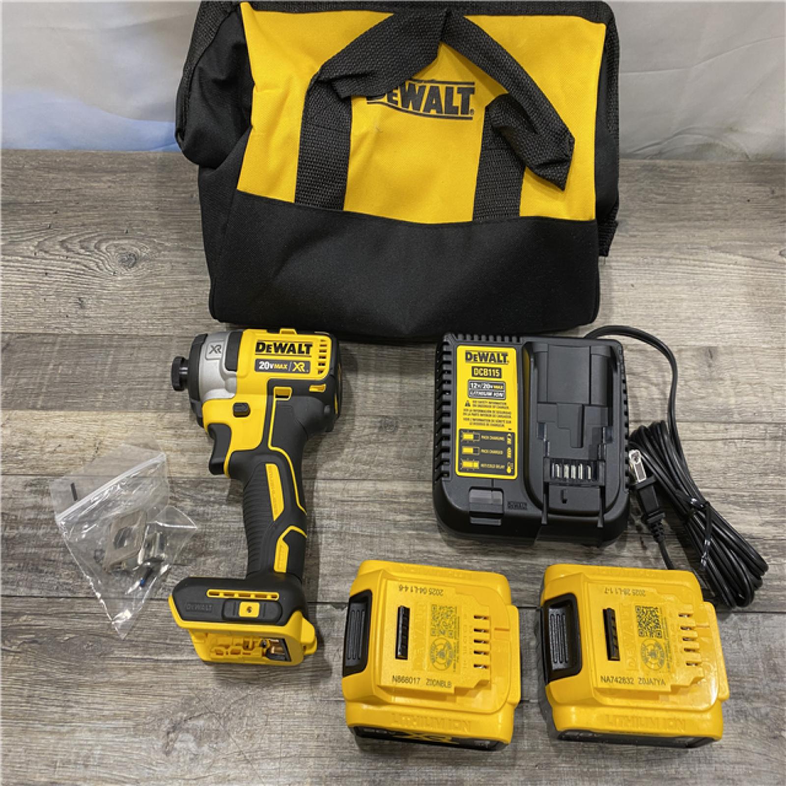 AS-IS DEWALT 20V MAX XR Cordless Brushless 3-Speed 1/4 in. Impact Driver Kit