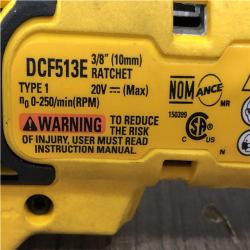 AS-IS DEWALT ATOMIC 20V MAX 3/8 in. Extended Reach Cordless Ratchet (Tool Only)