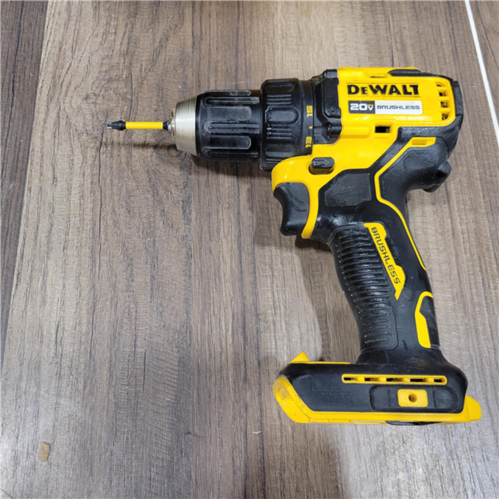 AS-IS DEWALT ATOMIC 20-Volt Lithium-Ion Cordless 1/2 in. Compact Hammer Drill with 3.0Ah Battery, Charger and Bag