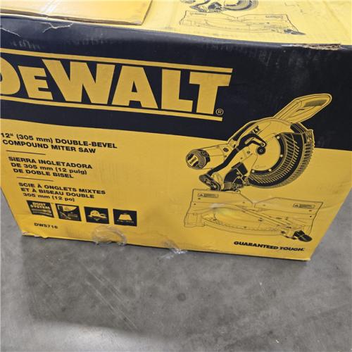 AS-IS DeWalt 15 Amp Corded 12 in. Compound Double Bevel Miter Saw