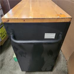 Phoenix LIKE NEW Husky Heavy Duty 61 in. W x 22 in. D 15-Drawer Matte Black Mobile Workbench Cabinet with Solid Wood Top