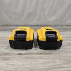 AS-IS DEWALT 20V MAX XR Premium Lithium-Ion 5.0Ah Battery Pack (2 Pack)