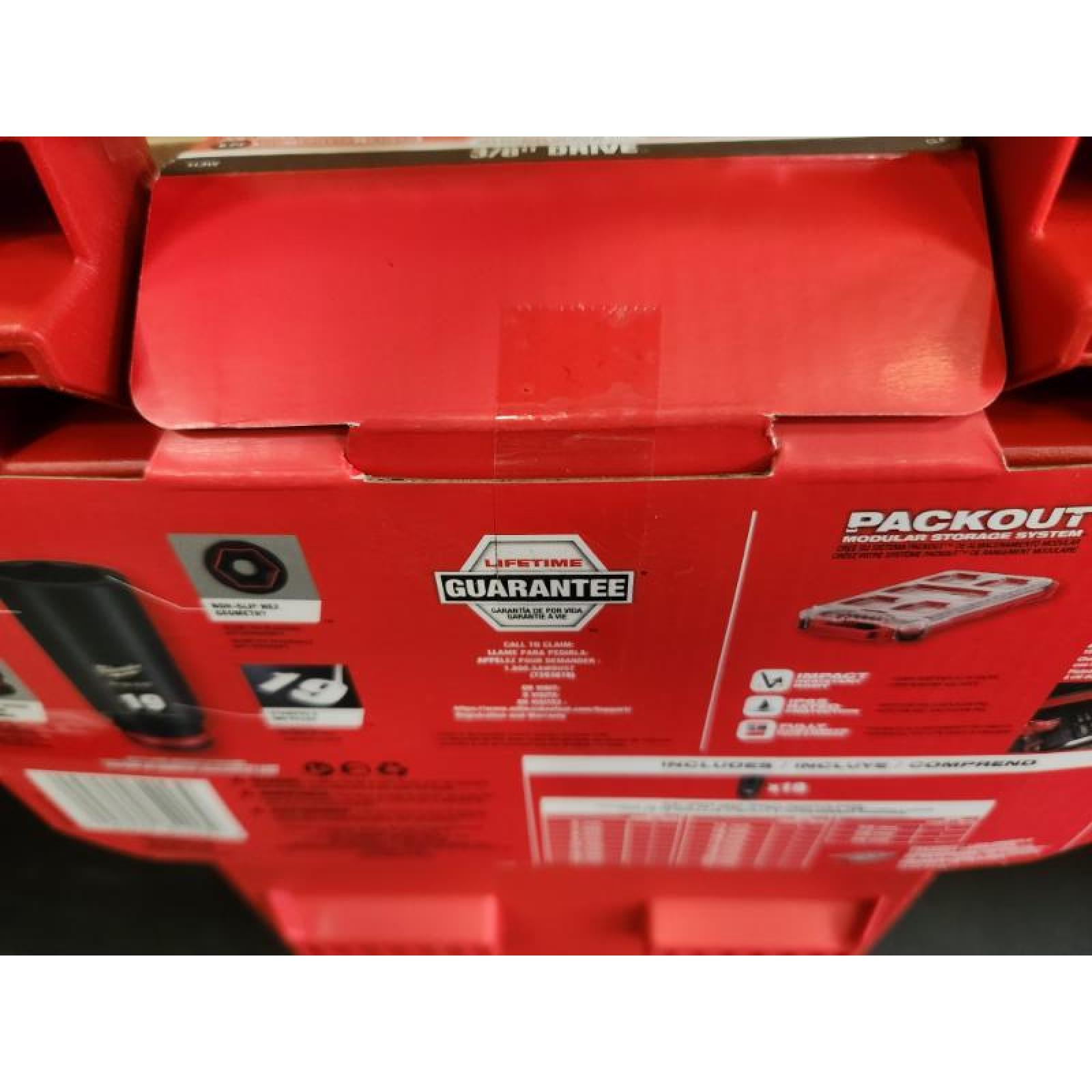 Phoenix NEW Milwaukee SHOCKWAVE Impact-Duty 3/8 in. Drive Metric Deep Well Impact PACKOUT Socket Set (19-Piece) (SEALED