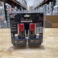 NEW! - Milwaukee M12 12-Volt Lithium-Ion XC Extended Capacity 3.0Ah Battery Pack 3.0Ah (2-Pack)