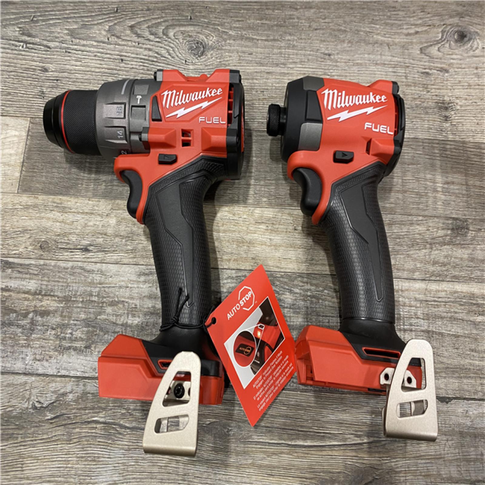 AS-IS Milwaukee FUEL 18V Lithium-Ion Brushless Cordless Hammer Drill and Impact Driver Combo Kit