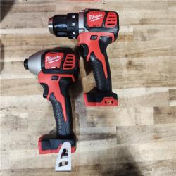 HOUSTON LOCATION - AS-IS Milwaukee 18V Lithium-Ion Cordless Drill Driver/Impact Driver Combo Kit
