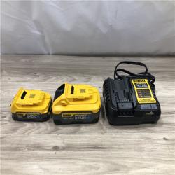 AS-IS Dewalt DCBP315-2C 20V MAX POWERSTACK Lithium-Ion Batteries and Charger Starter Kit